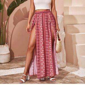 SHEIN maxi spilt leg skirt